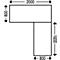 Schäfer Shop Genius Winkelschreibtisch Modena Flex, elektrisch höhenverstellbar, 90° Winkel beidseitig, B 2000 x T 2400 mm, Ahorn/anthrazit