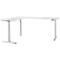 Schäfer Shop Genius Winkelschreibtisch Modena Flex, elektrisch höhenverstellbar, 90° Winkel beidseitig, B 2000 x T 2400 mm, weiß/weißaluminium