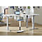 Schäfer Shop Genius Winkelschreibtisch Modena Flex, elektrisch höhenverstellbar, 90° Winkel, T-Fuß, B 2000 mm, weiß/weißalu