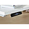 Schäfer Shop Genius Winkelschreibtisch Modena Flex, elektrisch höhenverstellbar, 90° Winkel, T-Fuß, B 2000 mm, weiß/weißalu