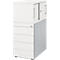 Schäfer Shop Genius Zijcontainer met kast incl. schuifdeur, container & schuifdeur afsluitbaar, met handgreepgroef, wit 