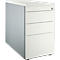 Schäfer Shop Genius zuil 1336, met greepgleuf, B 435 x H 717 mm, wit/aluminium/wit