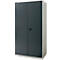 Schäfer Shop Genius zware werkkast FS, plaatstaal, B 1055 x D 620 x H 1950 mm, 5 OH, lichtgrijs/antracietgrijs, tot 1000 kg
