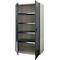 Schäfer Shop Genius zware werkkast FS, plaatstaal, B 1055 x D 620 x H 1950 mm, 5 OH, lichtgrijs/antracietgrijs, tot 1000 kg