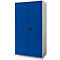 Schäfer Shop Genius zware werkkast FS, plaatstaal, B 1055 x D 620 x H 1950 mm, 5 OH, lichtgrijs/gentiaan blauw, tot 1000 kg