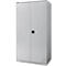 Schäfer Shop Genius zware werkkast FS, plaatstaal, B 1055 x D 620 x H 1950 mm, 5 OH, wit aluminium, tot 1000 kg