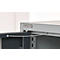 Schäfer Shop Genius zware werkkast FS, plaatstaal, met kijkvenster, B 1055 x D 520 x H 1950 mm, 5 OH, blank aluminiumkleurig/antracietgrijs, tot 1000 kg