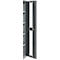 Schäfer Shop Genius zware werkkast FS, plaatstaal, met kijkvenster, B 1055 x D 520 x H 1950 mm, 5 OH, blank aluminiumkleurig/antracietgrijs, tot 1000 kg