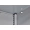 Schäfer Shop Genius zware werkkast FS, plaatstaal, met kijkvenster, B 1055 x D 520 x H 1950 mm, 5 OH, blank blank aluminiumkleurig, tot 1000 kg