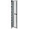 Schäfer Shop Genius zware werkkast FS, plaatstaal, met kijkvenster, B 1055 x D 520 x H 1950 mm, 5 OH, blank blank aluminiumkleurig, tot 1000 kg