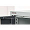 Schäfer Shop Genius zware werkkast FS, plaatstaal, met kijkvenster, B 1055 x D 520 x H 1950 mm, 5 OH, lichtgrijs/antracietgrijs, tot 1000 kg