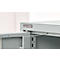 Schäfer Shop Genius zware werkkast FS, plaatstaal, met kijkvenster, B 1055 x D 520 x H 1950 mm, 5 OH, lichtgrijs, tot 1000 kg