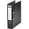 Schwarzer Aktenordner mit weißem Etikett, Aufschrift 'Schäfer Shop'.