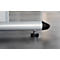 Schäfer Shop Pure 2-delige kantoormeubelset PLANOVA BASIC, bureau, B 1600 mm, lichtgrijs/wit aluminium, met kabelgoot + verrijdbaar onderstel 1233