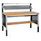 Schäfer Shop Pure Ablegeboden für manuell höhenverstellbare Arbeitstische AST31, Multiplex-Platte, Stärke 30 mm, bis 200 kg, B 1500 x T 365 x H 30 mm, Buche-Dekor