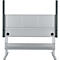 Schäfer Shop Pure Arbeitstisch AST31, elektrisch höhenverstellbar, Melaminplatte, T-Fuß, bis 400 kg, B 1500 x T 800 x H 725-1155 mm, weißaluminium/lichtgrau