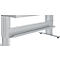 Schäfer Shop Pure Arbeitstisch AST31, elektrisch höhenverstellbar, Melaminplatte, T-Fuß, bis 400 kg, B 1500 x T 800 x H 725-1155 mm, weißaluminium/lichtgrau