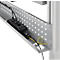 Schäfer Shop Pure Arbeitstisch AST31, elektrisch höhenverstellbar, Melaminplatte, T-Fuß, bis 400 kg, B 2000 x T 800 x H 725-1155 mm, weißaluminium/lichtgrau