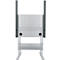 Schäfer Shop Pure Arbeitstisch AST31, elektrisch höhenverstellbar, Melaminplatte, T-Fuß, bis 400 kg, B 750 x T 800 x H 725-1155 mm, weißaluminium/lichtgrau