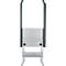 Schäfer Shop Pure Arbeitstisch AST31, elektrisch höhenverstellbar, Melaminplatte, T-Fuß, bis 400 kg, B 750 x T 800 x H 725-1155 mm, weißaluminium/lichtgrau