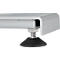 Schäfer Shop Pure Arbeitstisch AST31, elektrisch höhenverstellbar, Multiplex-Platte, T-Fuß, bis 400 kg, B 2000 x T 800 x H 730-1155 mm, weißaluminium/Buche