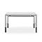 Schäfer Shop Pure Arbeitstisch AST31, manuell höhenverstellbar, Melaminplatte, 4-Fuß, bis 500 kg, B 1500 x T 800 x H 800-1030 mm, lichtgrau/lichtgrau