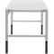 Schäfer Shop Pure Arbeitstisch AST31, manuell höhenverstellbar, Melaminplatte, 4-Fuß, bis 500 kg, B 1500 x T 800 x H 800-1030 mm, weißaluminium/lichtgrau