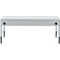 Schäfer Shop Pure Arbeitstisch AST31, manuell höhenverstellbar, Melaminplatte, 4-Fuß, bis 500 kg, B 2000 x T 800 x H 800-1030 mm, weißaluminium/lichtgrau