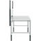 Schäfer Shop Pure Arbeitstisch AST31, manuell höhenverstellbar, Melaminplatte, 4-Fuß, bis 500 kg, B 2000 x T 800 x H 800-1030 mm, weißaluminium/lichtgrau