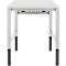 Schäfer Shop Pure Arbeitstisch AST31, manuell höhenverstellbar, Melaminplatte, 4-Fuß, bis 500 kg, B 750 x T 800 x H 800-1030 mm, lichtgrau/lichtgrau