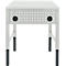 Schäfer Shop Pure Arbeitstisch AST31, manuell höhenverstellbar, Melaminplatte, 4-Fuß, bis 500 kg, B 750 x T 800 x H 800-1030 mm, lichtgrau/lichtgrau