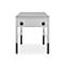 Schäfer Shop Pure Arbeitstisch AST31, manuell höhenverstellbar, Multiplex-Platte, 4-Fuß, bis 500 kg, B 750 x T 800 x H 805-1035 mm, weißaluminium/Buche