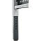 Schäfer Shop Pure Arbeitstisch AST31, manuell höhenverstellbar, Multiplex-Platte, 4-Fuß, bis 500 kg, B 750 x T 800 x H 805-1035 mm, weißaluminium/Buche