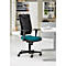 Schäfer Shop Pure Bürostuhl SSI Proline P1 ECO, mit Armlehnen, Synchronmechanik, Bandscheibensitz, Recycling-Kunststoff, schwarz/petrol