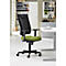Schäfer Shop Pure Bürostuhl SSI Proline P1 ECO, mit Armlehnen, Synchronmechanik, Bandscheibensitz, Recycling-Kunststoff, schwarz/salbei