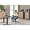 Schäfer Shop Pure Bürostuhl SSI Proline P1, mit Armlehnen, Synchronmechanik, Bandscheibensitz, anthrazit 