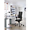 Schäfer Shop Pure Bürostuhl SSI Proline S2, mit Armlehnen, Punkt-Synchronmechanik, Bandscheibensitz, schwarz/schwarz 