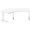 Schäfer Shop Pure Bureau d'angle PLANOVA BASIC, angle de 135° à gauche, pied en C, L 2165 x P 800/800 x H 717 mm, blanc + passage de câbles