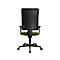 Schäfer Shop Pure bureaustoel SSI Proline P1 ECO, met armleuningen, synchroonmechanisme, tussenwervelschijfzitting, gerecycled kunststof, zwart/salie