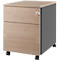 Schäfer Shop Pure Caisson à roulettes 36, acier/bois, 1 tiroir, décor chêne/anthracite