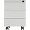 Schäfer Shop Pure Caisson mobile, 3 tiroirs, gorge de préhension latérale, l. 390 x P 590 x H 550 mm, acier gris clair, verrouillable
