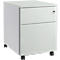 Schäfer Shop Pure Caisson mobile 36, corps en acier, façade en bois, roulettes verrouillables, L 435 x P 565 x H 567 mm, 1 tiroir, gris clair/alu blanc