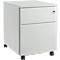 Schäfer Shop Pure Caisson mobile 36, corps en acier, façade en bois, roulettes verrouillables, L 435 x P 565 x H 567 mm, 1 tiroir, gris clair/gris clair