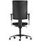 Schäfer Shop Pure Chaise de bureau SSI PROLINE P1 Clean, avec accoudoirs, mécanisme synchrone ponctuel, assise avec disques intervertébraux, revêtement antibactérien, noir