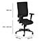 Schäfer Shop Pure Chaise de bureau SSI PROLINE P1 Clean, avec accoudoirs, mécanisme synchrone ponctuel, assise avec disques intervertébraux, revêtement antibactérien, noir