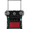 Schäfer Shop Pure Handkehrmaschine, Kehrleistung 2800 m²/h, bis 14 l, L 1100 x B 670 x H 980 mm, schwarz/rot