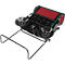 Schäfer Shop Pure Handkehrmaschine, Kehrleistung 2800 m²/h, bis 14 l, L 1100 x B 670 x H 980 mm, schwarz/rot