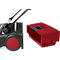 Schäfer Shop Pure Handkehrmaschine, Kehrleistung 2800 m²/h, bis 14 l, L 1100 x B 670 x H 980 mm, schwarz/rot
