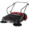 Schäfer Shop Pure handveger, veegcapaciteit 2800 m²/u, tot 14 l, L 1100 x B 670 x H 980 mm, zwart/rood