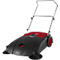 Schäfer Shop Pure handveger, veegcapaciteit 3200 m²/u, tot 30 l, L 1130 x B 850 x H 860/910/960 mm, zwart/rood